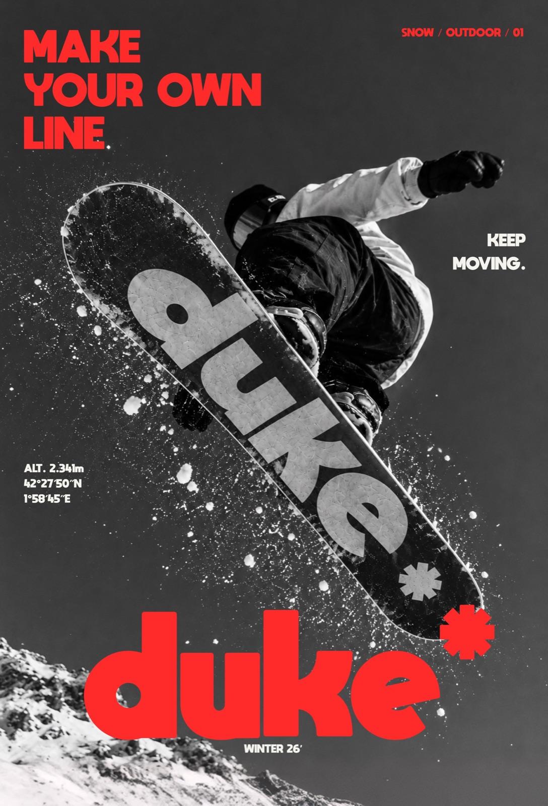 Flyer de Duke: make your own line